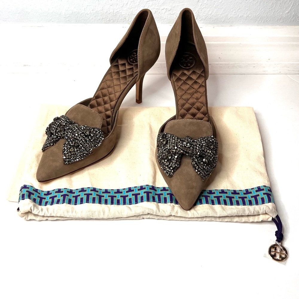Tory Burch NEEDS A LOVING HOME Esme D’orsay pump size 7M with dust bag